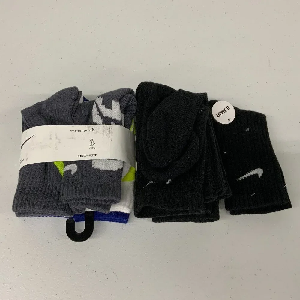 Nike Kids Everyday Crew XS Socks 10 Pairs
